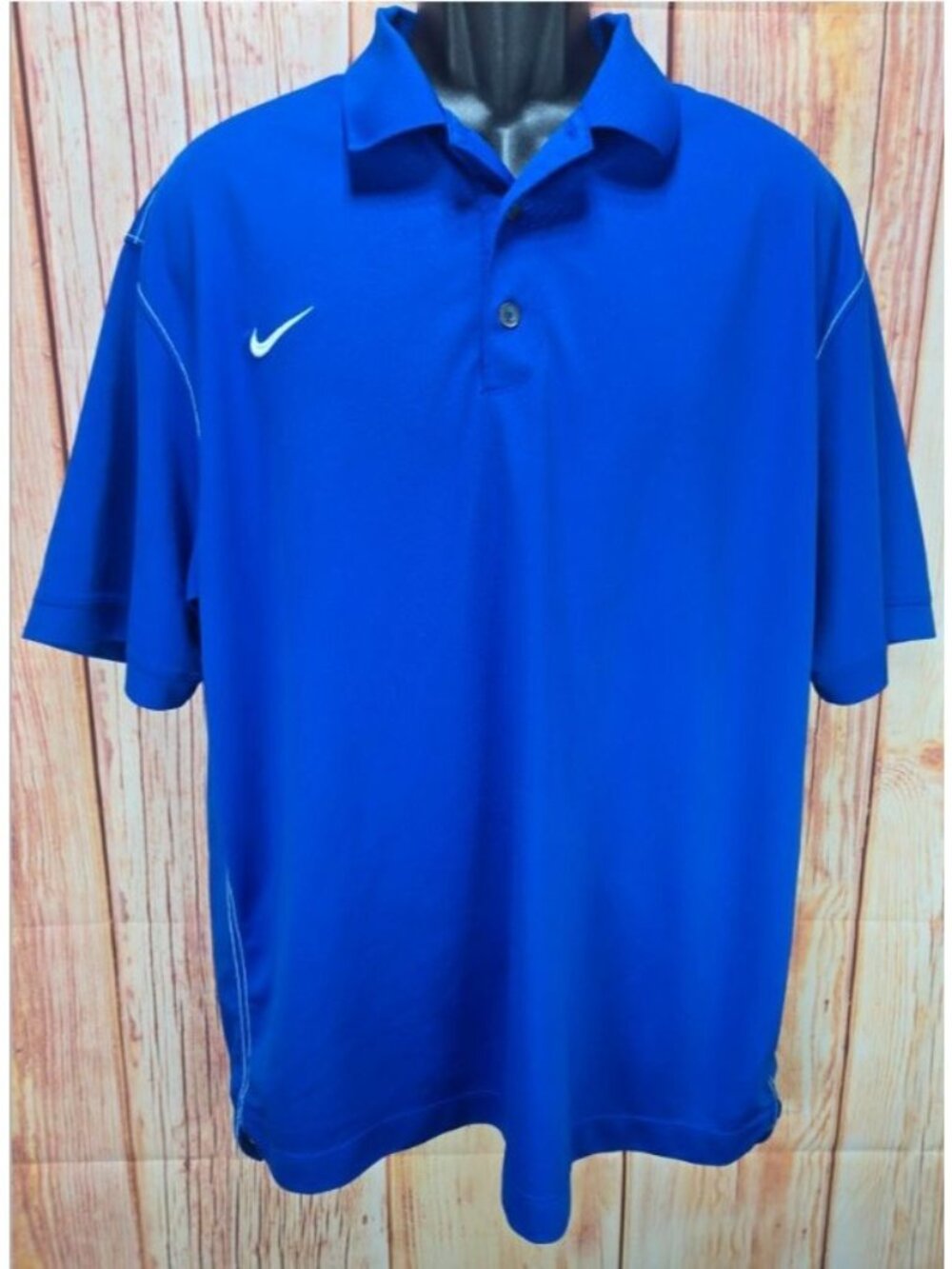 Nike Mens Golf Blue Dri-Fit Performance Polo XL